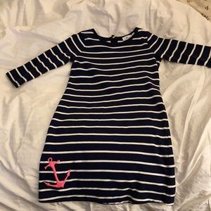 Vineyard Vines Nautical Navy Dress, Size 14
